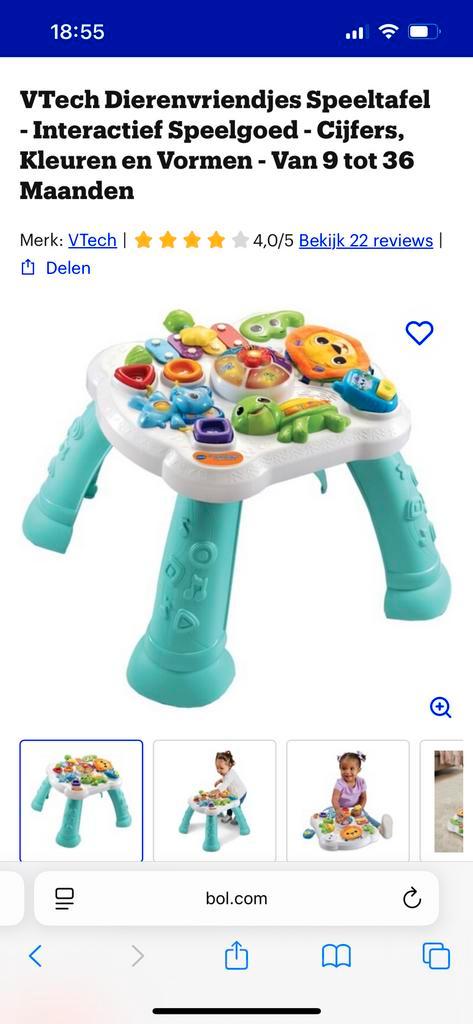 VTech Dierenvriendjes Speeltafel, Kinderen en Baby's, Speelgoed | Speeltafels, Zo goed als nieuw, Ophalen