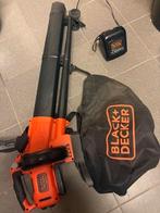 Black&Decker bladblazer / bladzuiger – met opvangzak, Tuin en Terras, Ophalen, Met versnipperfunctie, Accu, Handgedragen