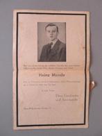 WO2 doodsbrief Heinz Mende 1943 bombardement, Envoi, Image pieuse