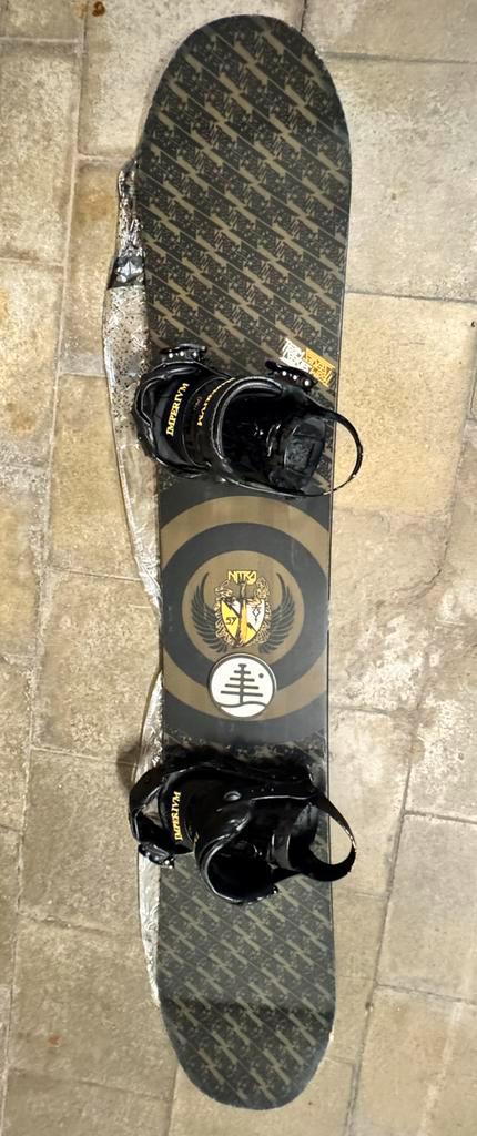 Snowboard Nitro team 159 met Imperium bindingen, Sport en Fitness, Snowboarden, Gebruikt, Board, Ophalen