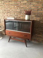 Vintage retro Louis van Teeffelen tv/hifi-meubel sideboard, Gebruikt, Met deur(en), Ophalen
