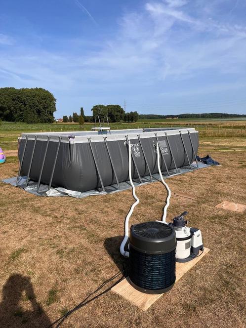 Opbouwzwembad intex XTR 5.5*2.7*1.32 + warmtepomp, Tuin en Terras, Zwembaden, Gebruikt, Opzetzwembad, 120 cm of meer, 400 cm of meer