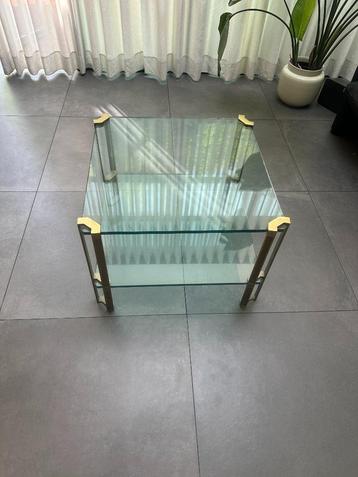 Originele Peter Ghyczy Glazen Salontafel – Vintage  beschikbaar voor biedingen