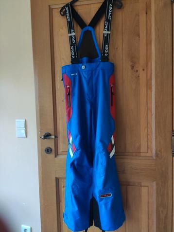 Pantalon de snowboard Spyder taille 152, bleu + accents roug