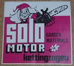 Vintage sticker Solo Motors kettingzagen Stihl retro, Verzamelen, Ophalen of Verzenden, Merk, Zo goed als nieuw