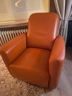 Mooie lederen design fauteuil, Huis en Inrichting, Ophalen, Zo goed als nieuw