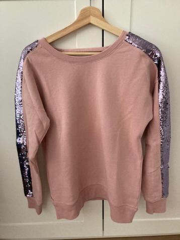 Sweater JBC roze kleur met glinsters maat M  beschikbaar voor biedingen