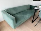 3 zit canapé Sofa in groen fluweel alcantara 220cm, Zo goed als nieuw, Ophalen