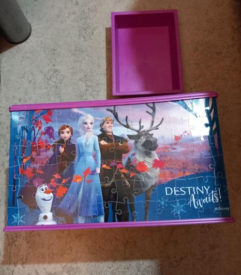 Nice Disn „Frozen” 3D-opbergbak voor puzzels, Kinderen en Baby's, Speelgoed | Kinderpuzzels, Zo goed als nieuw, Ophalen