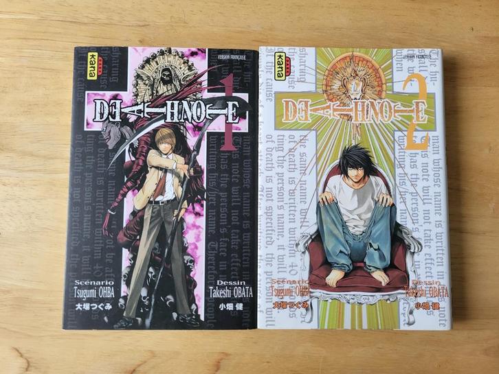 Lot de 2 mangas Death Note (Tomes 1 & 2), Boeken, Stripverhalen, Zo goed als nieuw, Meerdere stripboeken, Ophalen