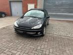 Peugeot 206 1.6 16V 109pk Gentry 3D 2002 Zwart, ZELDZAAM, Auto's, Peugeot, Voorwielaandrijving, Zwart, Lederen bekleding, Zwart