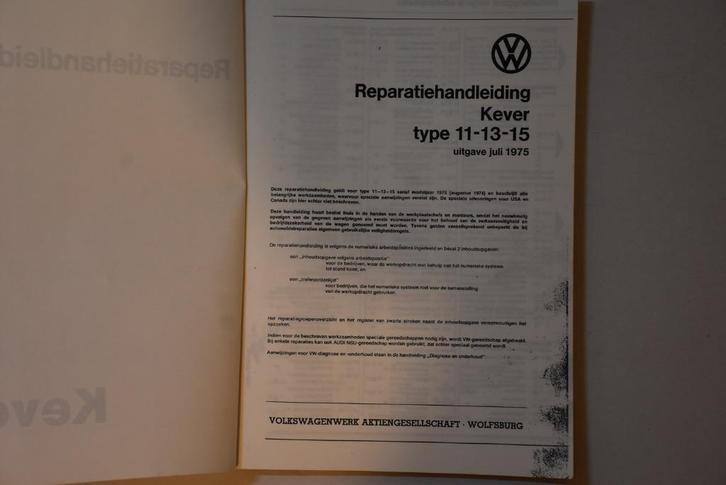 Reparatiehandleiding Kever, Autos : Divers, Modes d'emploi & Notices d'utilisation, Enlèvement ou Envoi