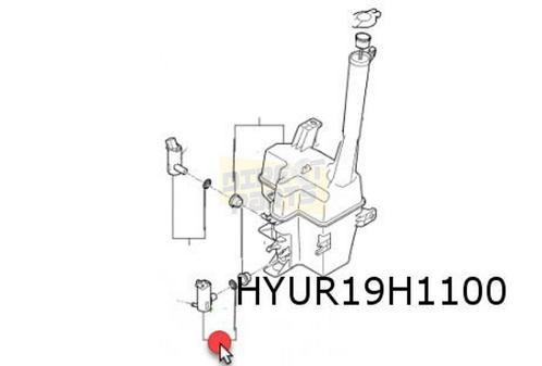 Hyundai/Kia ruitensproeierpomp (achterruit) Origineel! 98510, Autos : Pièces & Accessoires, Vitres & Accessoires, Hyundai, Kia