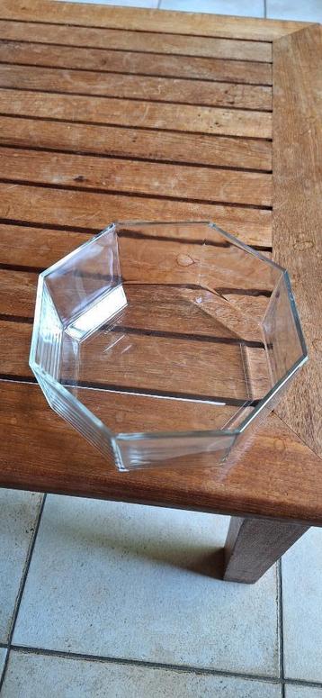 Set van 6 achthoekige glazen kommetjes met 17 cm diameter. beschikbaar voor biedingen