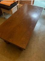 Table basse en chêne massif – 130 x 58 cm, Enlèvement, Rectangulaire, Chêne