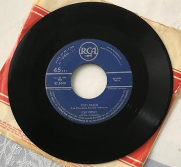 Belgische persing Elvis Presley single Too Much RCA 45 