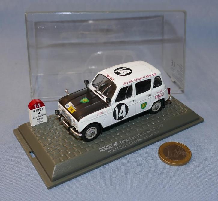 UH 1/43 : Renault 4 Rally East Safrican Safari 1962, Hobby en Vrije tijd, Modelauto's | 1:43, Nieuw, Auto, Universal Hobbies, Verzenden