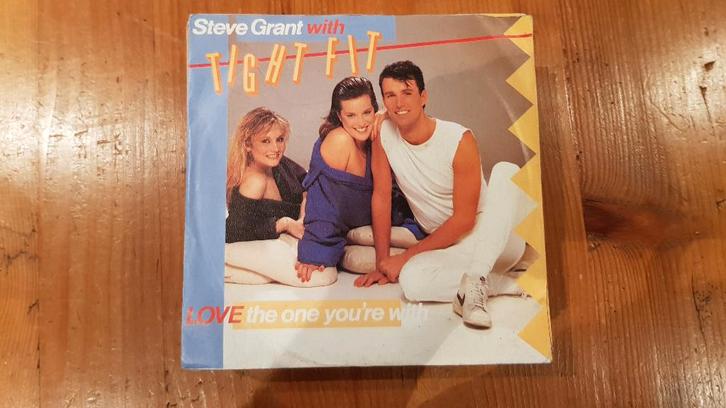 7" Steve Grant with Tight Fit - Love the one you're with, Cd's en Dvd's, Vinyl Singles, Gebruikt, Single, Pop, 7 inch, Ophalen of Verzenden