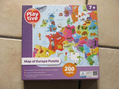 Een leerrijke puzzel Map of Europa, 200st, 7+, als nieuw, Kinderen en Baby's, Speelgoed | Kinderpuzzels, Zo goed als nieuw, 6 jaar of ouder