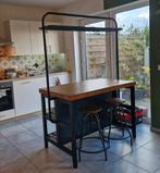 Vadholma IKEA keukeneiland met krukken, Huis en Inrichting, Ophalen, Zo goed als nieuw