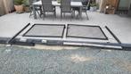 Zwart metalen tuinpoort, Tuin en Terras, Tuinpoorten, Ophalen, Staal, 100 tot 150 cm, Zo goed als nieuw