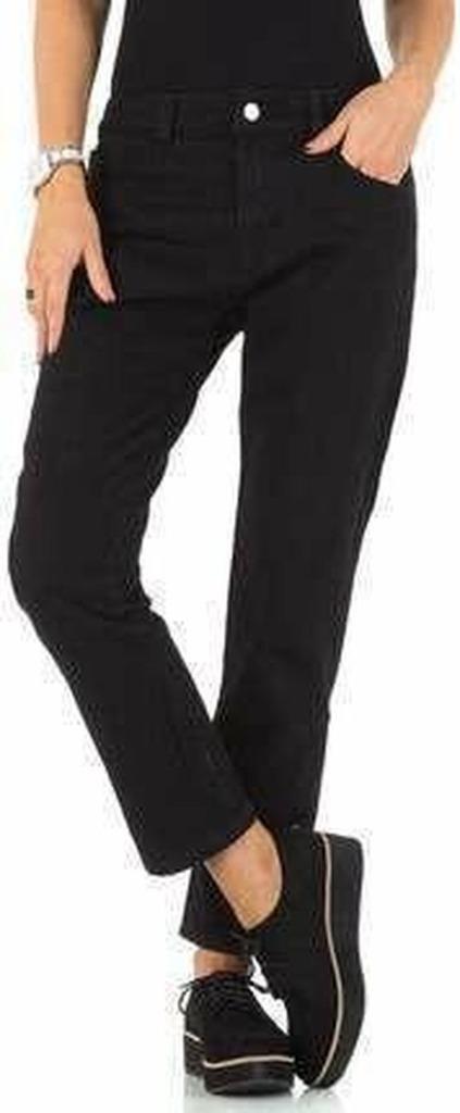 Jeans zwart met sier druk knopen S, Kleding | Dames, Spijkerbroeken en Jeans, Nieuw, W28 - W29 (confectie 36), Zwart, Verzenden