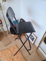 FRANKLIN Chaise de bar, pliante, noir, noir, 74 cm - IKEA