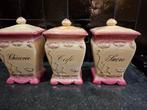 Art nouveau voorraadpot, koffie, suiker,chicorei., Antiek en Kunst, Ophalen of Verzenden