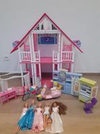 Barbie huis + toebehoren en dreamtopia, Ophalen, Zo goed als nieuw, Poppenhuis