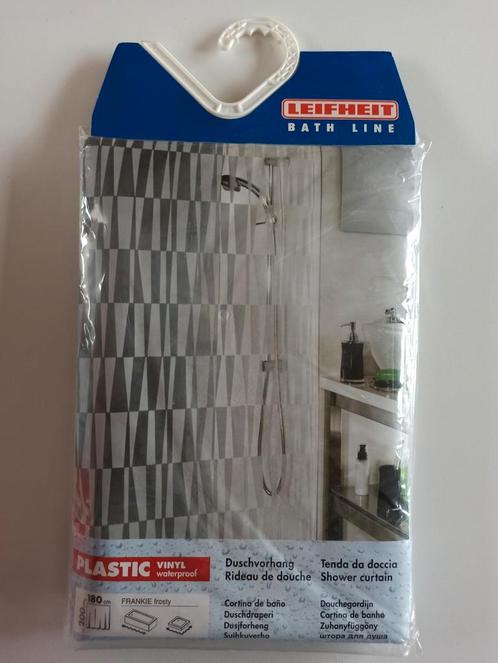 Leifheit vinyl douchegordijn 200x180cm, Huis en Inrichting, Badkamer | Badtextiel en Accessoires, Nieuw, Wit, Ophalen of Verzenden