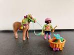 Playmobil meisje met paard, Ophalen, Zo goed als nieuw, Complete set