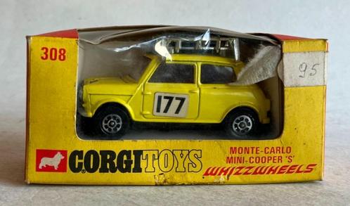 Mini Cooper S Monte Carlo Whizzwheels Corgi Toys # 308(2)., Hobby en Vrije tijd, Modelauto's | 1:43, Gebruikt, Auto, Corgi, Ophalen of Verzenden