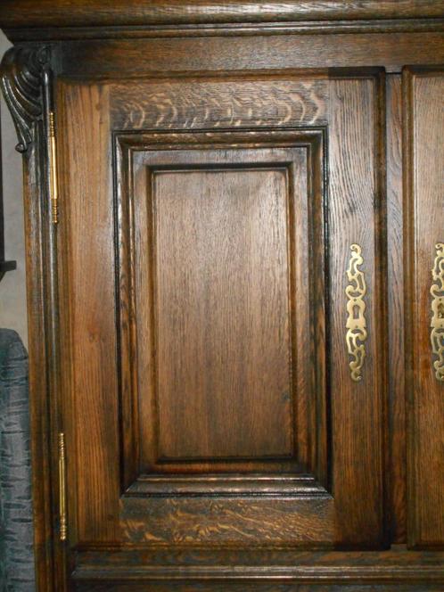 MASSIEF EIKEN KAST, Huis en Inrichting, Kasten | Overige, Gebruikt, Ophalen