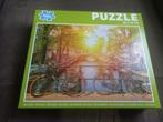 Puzzel 1000 stuks - Zonsopgang in Amsterdam, Ophalen of Verzenden, 500 t/m 1500 stukjes, Gebruikt, Legpuzzel