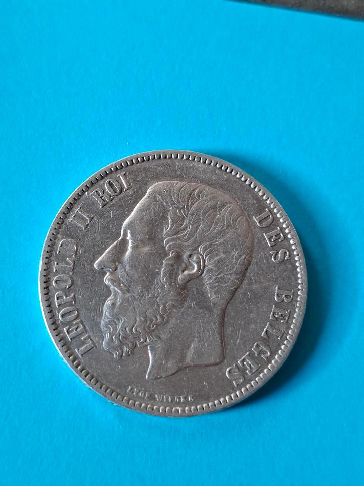 Léopold II Roi , piece argent année 1873, Timbres & Monnaies, Monnaies | Belgique, Argent, Argent, Enlèvement
