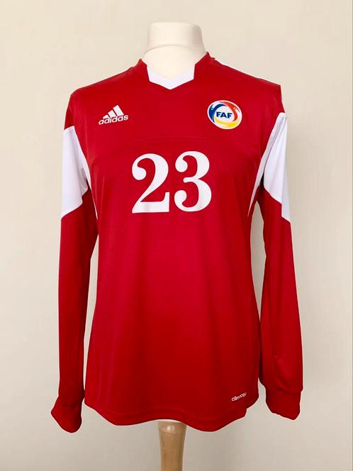 Andorra 2015-2016 special #23 match worn Adidas shirt, Sport en Fitness, Voetbal, Gebruikt, Shirt, Maat M