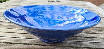 schaal blauw - diameter 28 cm