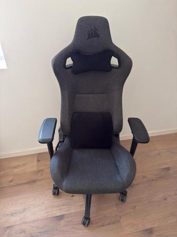 Gaming stoel (Corsair T3 Rush), Huis en Inrichting, Bureaustoelen, Ophalen, Zwart, Zo goed als nieuw, Gaming bureaustoel