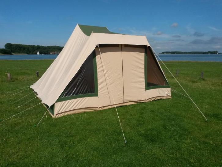 6 persoons de Wit tent te koop, Caravans en Kamperen, Tenten, tot en met 6, Gebruikt, Ophalen