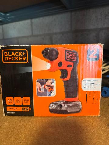 BLACK & DECKER Tournevis sans fil BDCSFS30C beschikbaar voor biedingen