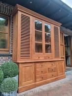 Teak buffetkast/vitrinekast GRATIS LEVERING, Huis en Inrichting, Kasten | Buffetkasten, Ophalen of Verzenden, Zo goed als nieuw