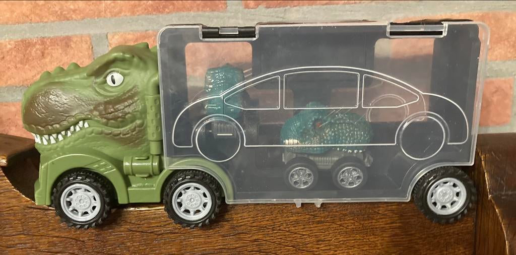 Voiture/valise dinosaure plus 2 voitures dinosaures, Enlèvement ou Envoi, Comme neuf