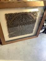 Houtsculptuur achter glas !, Antiek en Kunst, Ophalen