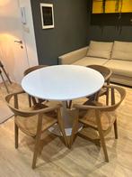 Eethoek (tafel + stoelen) Eetset, Huis en Inrichting, Ophalen, Zo goed als nieuw, En bois, 6 tot 8 stoelen