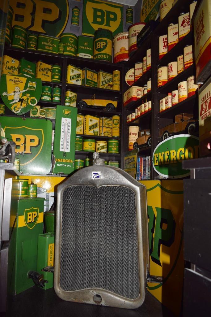 ruilen Buick radiator 1930 olie blik emaillebord, Verzamelen, Merken en Reclamevoorwerpen, Gebruikt, Reclamebord, Ophalen