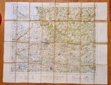 militaire landkaart ANTWERP war office 1911 met forten. beschikbaar voor biedingen