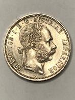 Munt zilver 1 florin Oostenrijk Franz-Joseph 1885 mooi, Enlèvement ou Envoi, Autriche, Monnaie en vrac, Argent