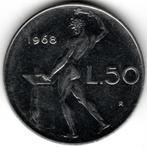 Italië : 50 Lire 1968  KM#95.1  Ref 14776, Postzegels en Munten, Italië, Ophalen of Verzenden, Losse munt