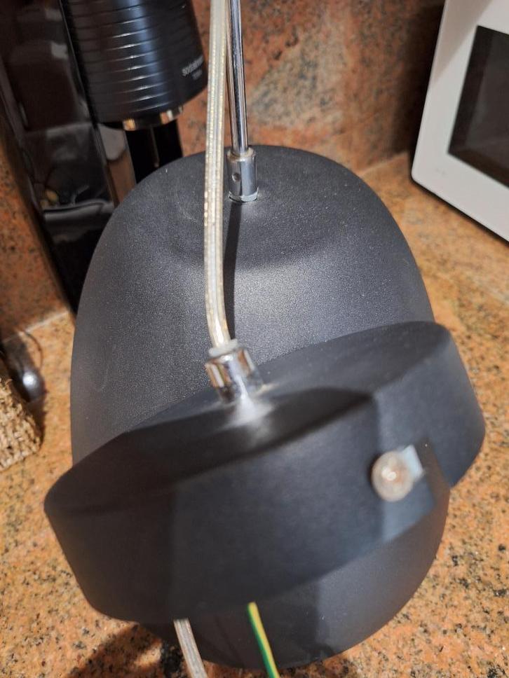 HANGLAMP ZWART MAT - TIJDLOOS/MODERN, Huis en Inrichting, Lampen | Hanglampen, Zo goed als nieuw, Ophalen