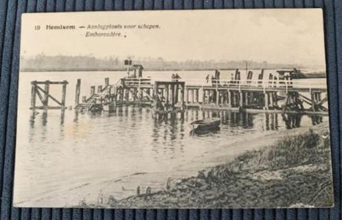 HEMIXEM - HEMIKSEM - Aanlegplaats voor schepen - ca. 1910, Verzamelen, Postkaarten | België, Ongelopen, Antwerpen, Voor 1920, Ophalen of Verzenden